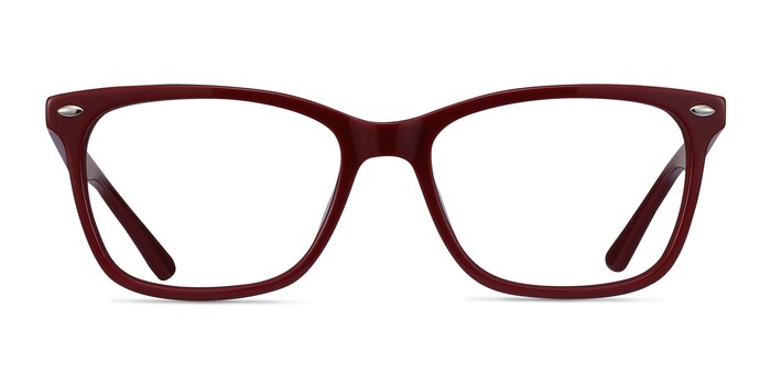 Varda Burgundy Acétate Montures de lunettes de vue d'EyeBuyDirect