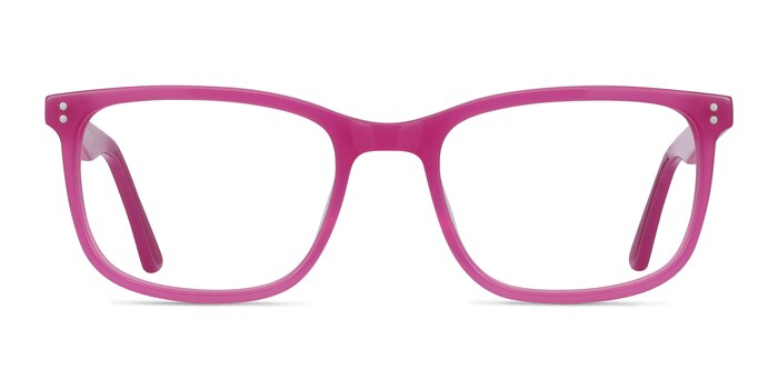 Lugano Fuchsia Pink Acétate Montures de lunettes de vue d'EyeBuyDirect