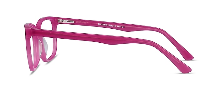 Lugano Fuchsia Pink Acétate Montures de lunettes de vue d'EyeBuyDirect