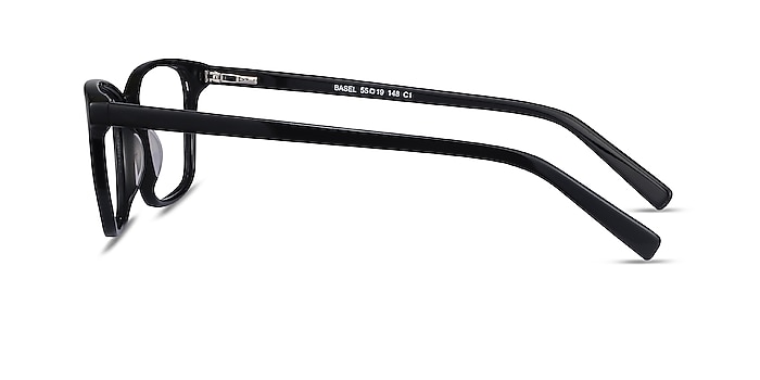 Basel Black Acetate Eyeglass Frames from EyeBuyDirect