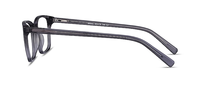 Basel Gray Acetate Eyeglass Frames from EyeBuyDirect