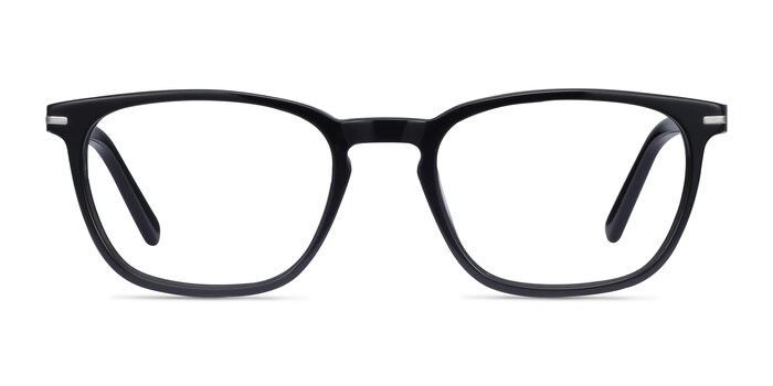 Camille Noir Acétate Montures de lunettes de vue d'EyeBuyDirect
