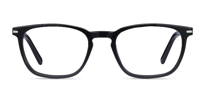 Camille Noir Acétate Montures de lunettes de vue d'EyeBuyDirect