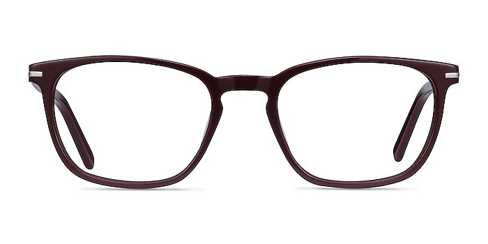 Camille Burgundy Acetate Eyeglass Frames from EyeBuyDirect