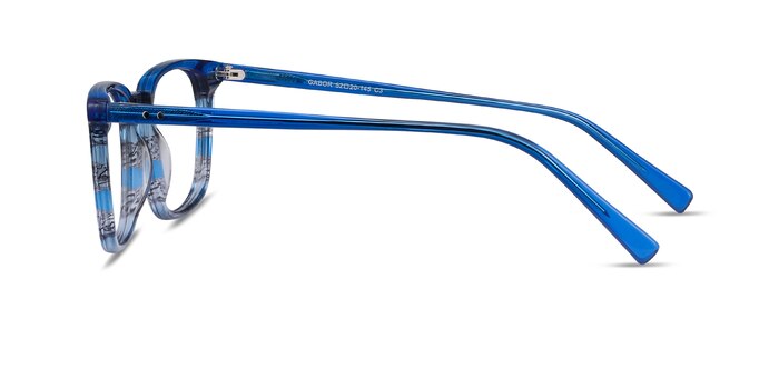 Gabor Blue Striped Acétate Montures de lunettes de vue d'EyeBuyDirect