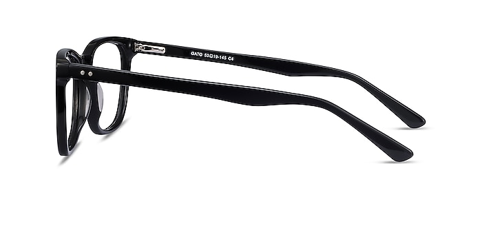 Gato Black Acetate Eyeglass Frames from EyeBuyDirect