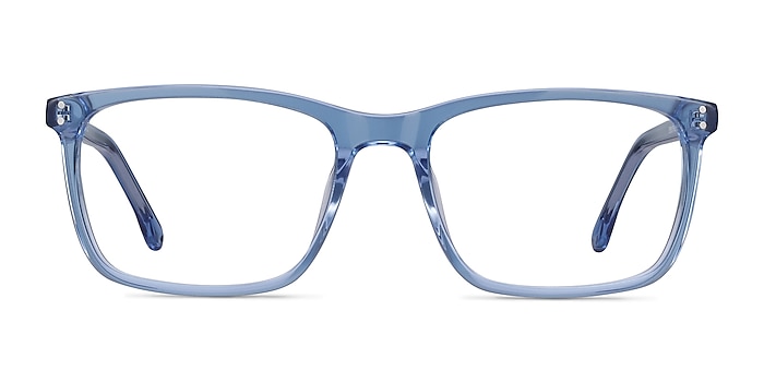 Connect Bleu Acétate Montures de lunettes de vue d'EyeBuyDirect