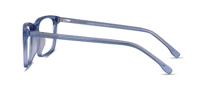 Connect Blue Acetate Eyeglass Frames from EyeBuyDirect
