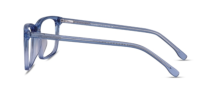 Connect Blue Acetate Eyeglass Frames from EyeBuyDirect