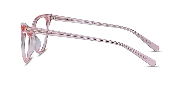 Quartet Clear Pink Acetate Eyeglass Frames from EyeBuyDirect