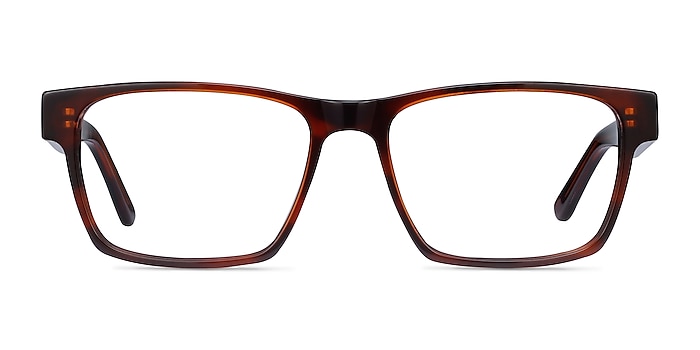 Reyes Brun Acétate Montures de lunettes de vue d'EyeBuyDirect