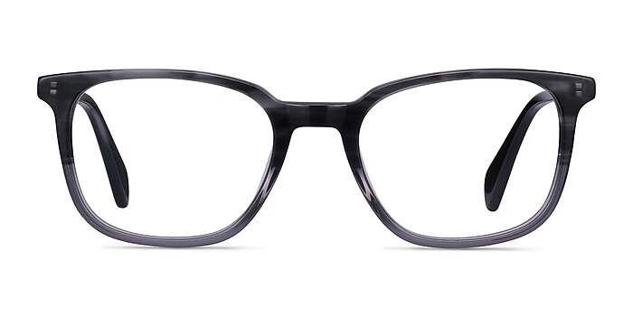 Howie Gray Striped Acétate Montures de lunettes de vue d'EyeBuyDirect