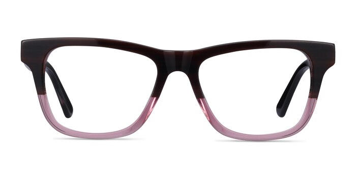 Feeling Brown Purple Acetate Eyeglass Frames from EyeBuyDirect