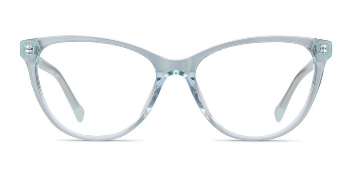 Sing Cat Eye Clear Blue Glasses for Women | Eyebuydirect