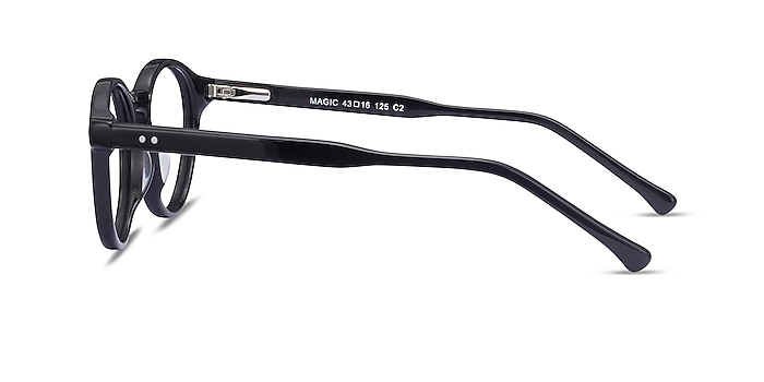 Magic Noir Acétate Montures de lunettes de vue d'EyeBuyDirect