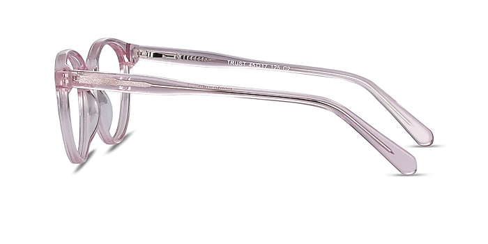 Trust Clear Pink Acetate Eyeglass Frames from EyeBuyDirect