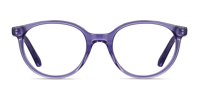 Trust Clear Purple Acetate Eyeglass Frames from EyeBuyDirect