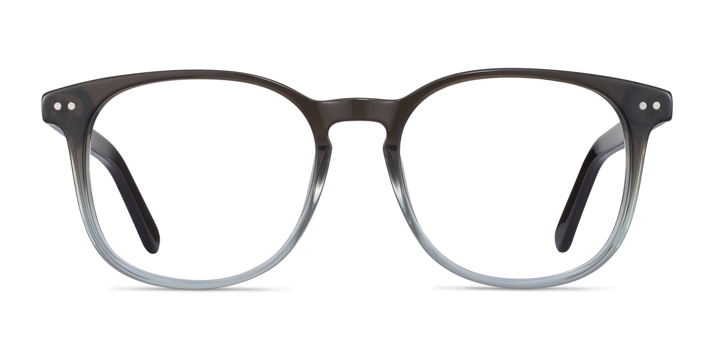 Ander Square Gray Clear Full Rim Eyeglasses | Eyebuydirect