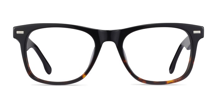 Caster Black Tortoise Acétate Montures de lunettes de vue d'EyeBuyDirect