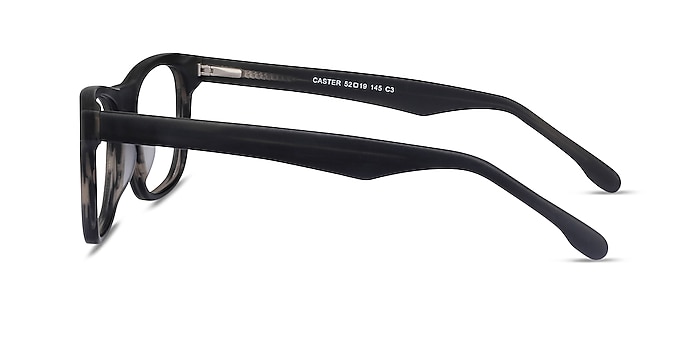 Caster Gray Striped Acetate Eyeglass Frames from EyeBuyDirect