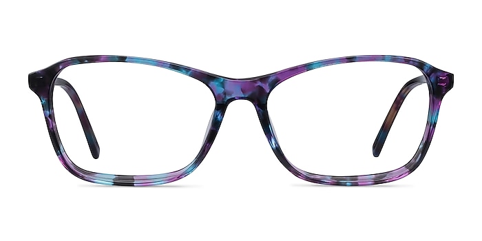 Versa Purple Floral Acetate Eyeglass Frames from EyeBuyDirect