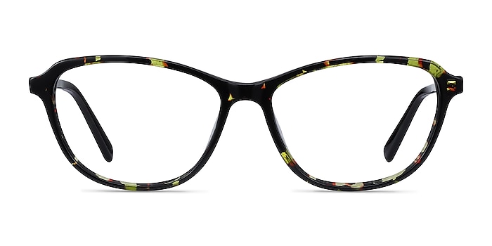 Ciencia Green Floral Acétate Montures de lunettes de vue d'EyeBuyDirect
