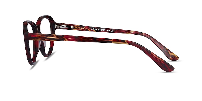 Misha Red Tortoise Acétate Montures de lunettes de vue d'EyeBuyDirect
