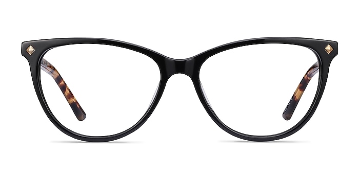 Leonie Black Tortoise Acetate Eyeglass Frames from EyeBuyDirect