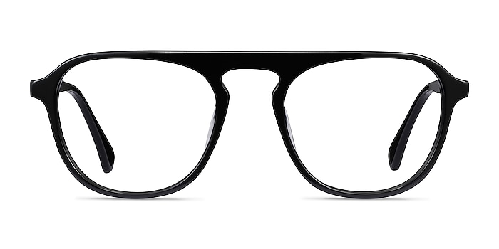 Ida Noir Acétate Montures de lunettes de vue d'EyeBuyDirect