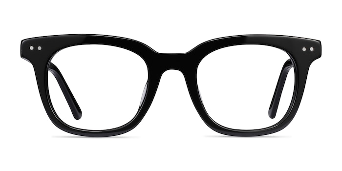 Romy Noir Acétate Montures de lunettes de vue d'EyeBuyDirect