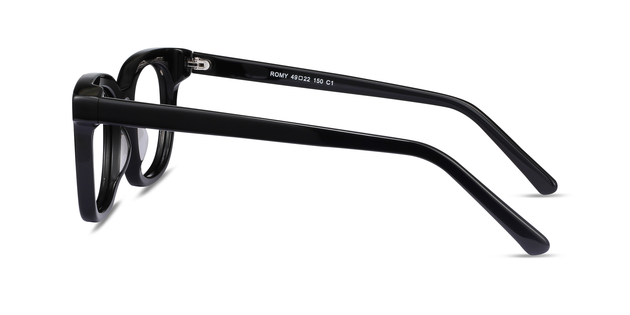 Romy Square Black Full Rim Eyeglasses | Eyebuydirect Canada