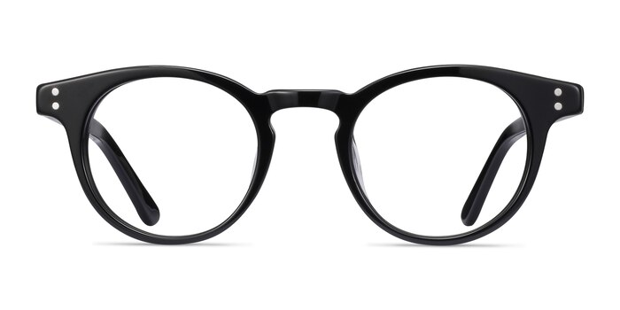 Flora Black Acetate Eyeglass Frames from EyeBuyDirect