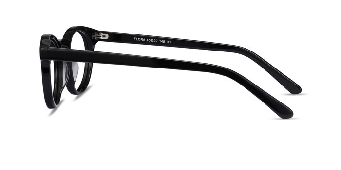 Flora Black Acetate Eyeglass Frames from EyeBuyDirect