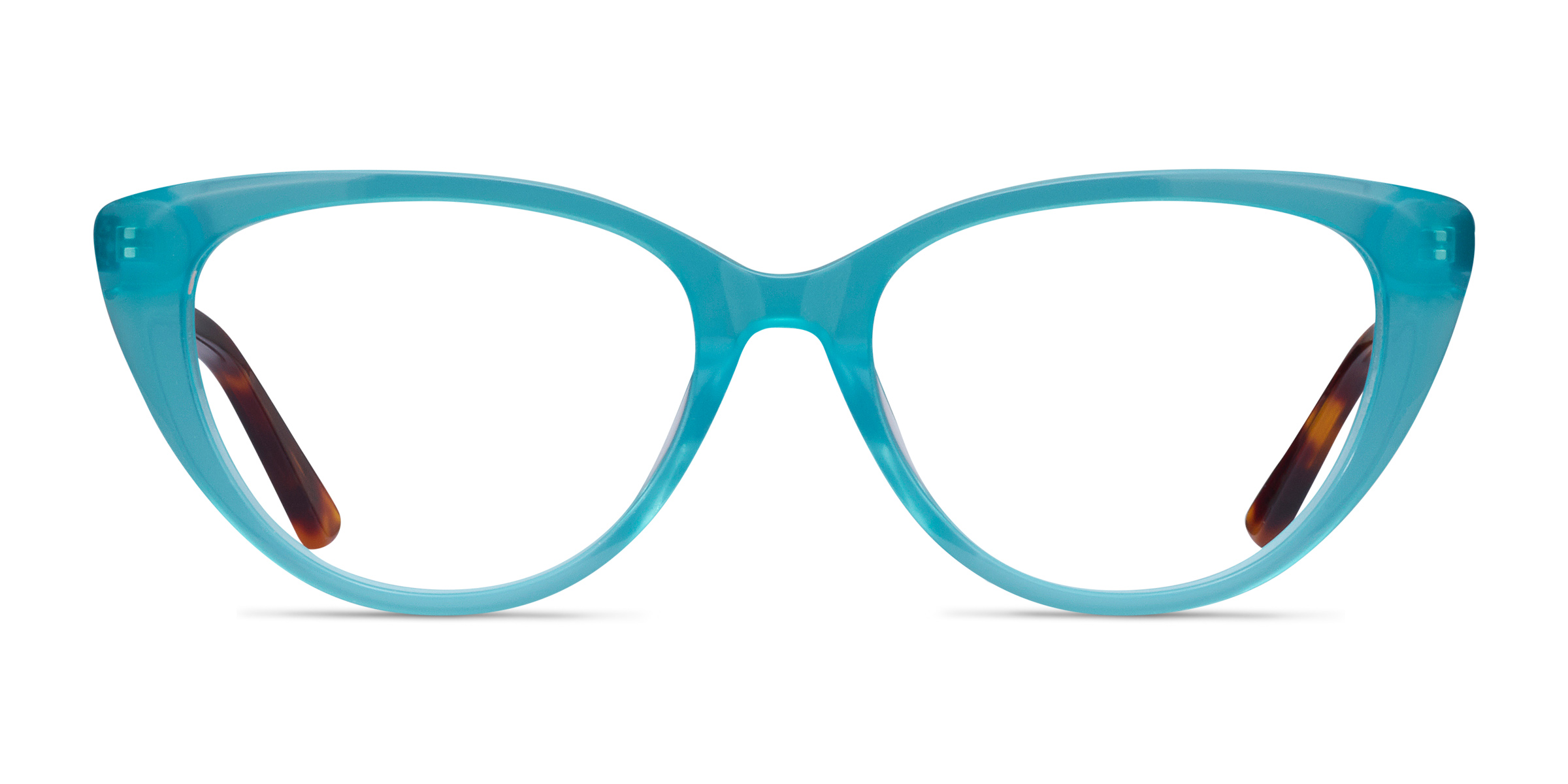 Anastasia Cat Eye Turquoise & Tortoise Glasses for Women Eyebuydirect