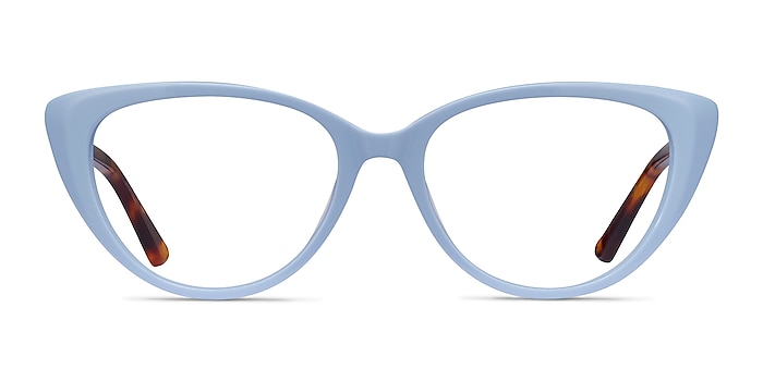 Anastasia Baby Blue & Tortoise Acetate Eyeglass Frames from EyeBuyDirect