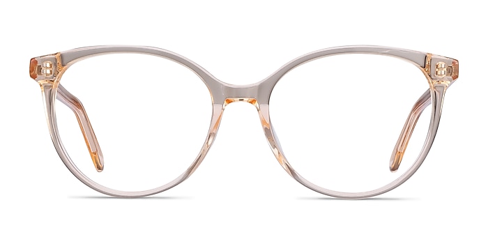 Nala Clear Melon Acetate Eyeglass Frames from EyeBuyDirect