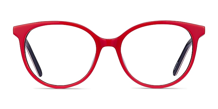 Patriot Red & Navy Acetate Eyeglass Frames from EyeBuyDirect