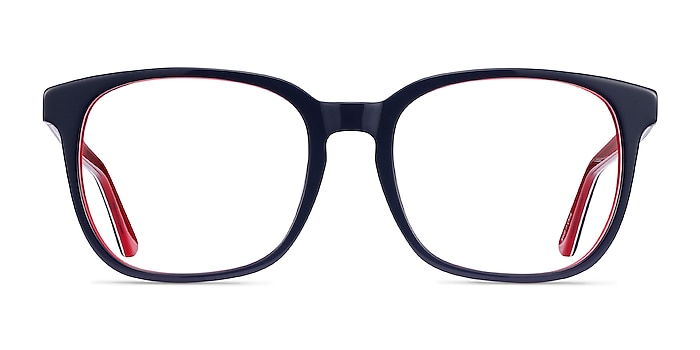 Firework Navy & Red Acétate Montures de lunettes de vue d'EyeBuyDirect