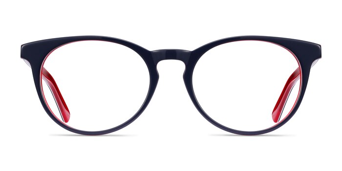 Tradition Navy & Red Acétate Montures de lunettes de vue d'EyeBuyDirect