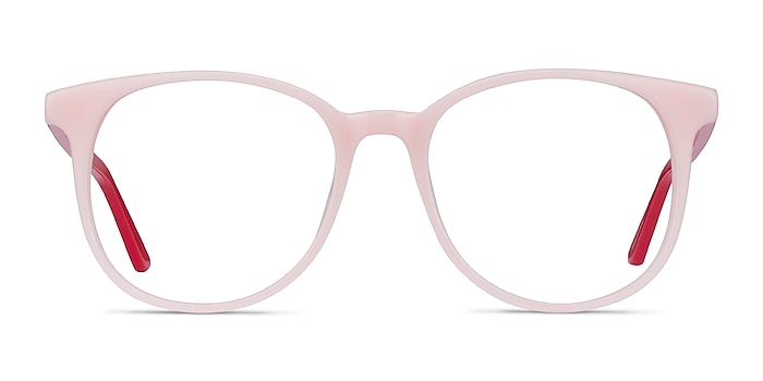 Solveig Pink & Red Acétate Montures de lunettes de vue d'EyeBuyDirect
