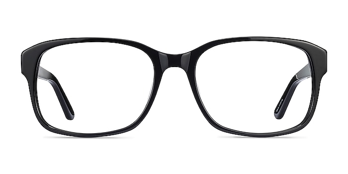 Tobias Noir Acétate Montures de lunettes de vue d'EyeBuyDirect