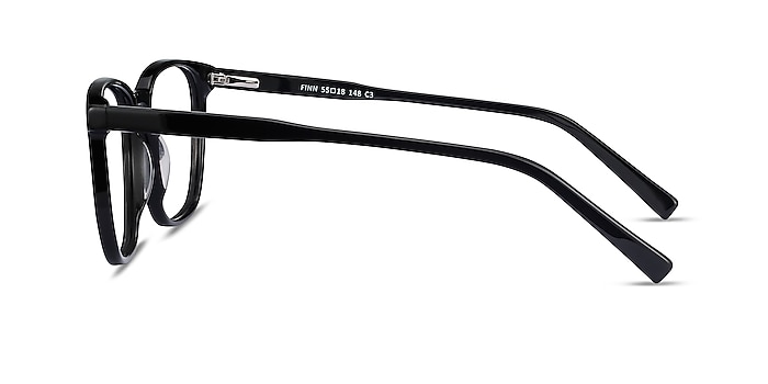 Finn Noir Acétate Montures de lunettes de vue d'EyeBuyDirect