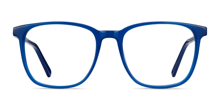 Finn Blue Acetate Eyeglass Frames from EyeBuyDirect