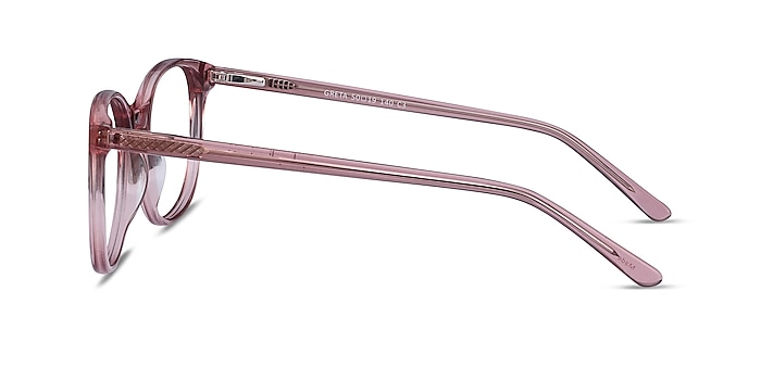 Greta Clear Pink Acetate Eyeglass Frames from EyeBuyDirect