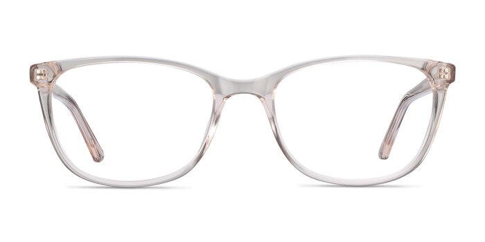 Lena Clear Beige Acétate Montures de lunettes de vue d'EyeBuyDirect