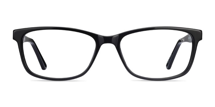 Marion Black Acetate Eyeglass Frames from EyeBuyDirect