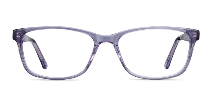 Marion Clear Purple Acétate Montures de lunettes de vue d'EyeBuyDirect