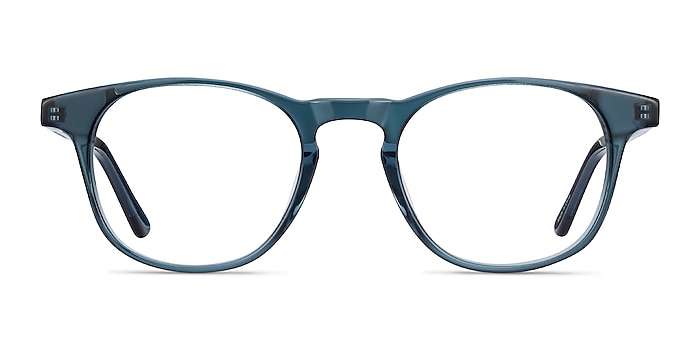 Alastor Blue Acetate Eyeglass Frames from EyeBuyDirect