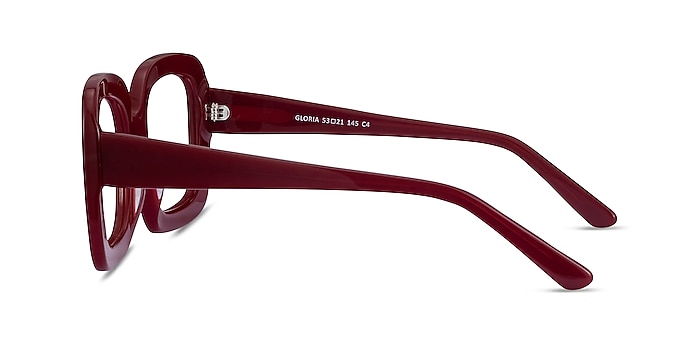 Gloria Burgundy Acétate Montures de lunettes de vue d'EyeBuyDirect