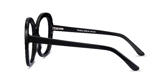 Pamela Black Acetate Eyeglass Frames from EyeBuyDirect